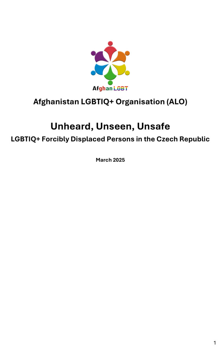 Unheard, Unseen, Unsafe: LGBTIQ+ Forcibly Displaced Persons in the Czech Republic