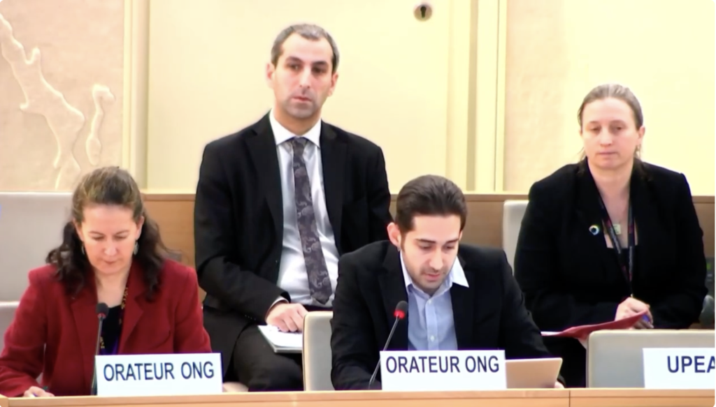 Video of Ali Arefi’s intervention at the UN HRC about LGBTIQ+ Refugees